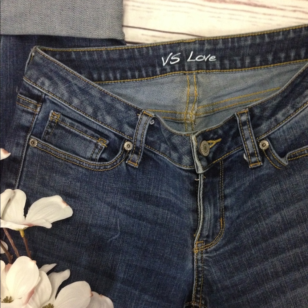 Victoria's Secret medium wash straight leg jeans - Picture 2 of 7